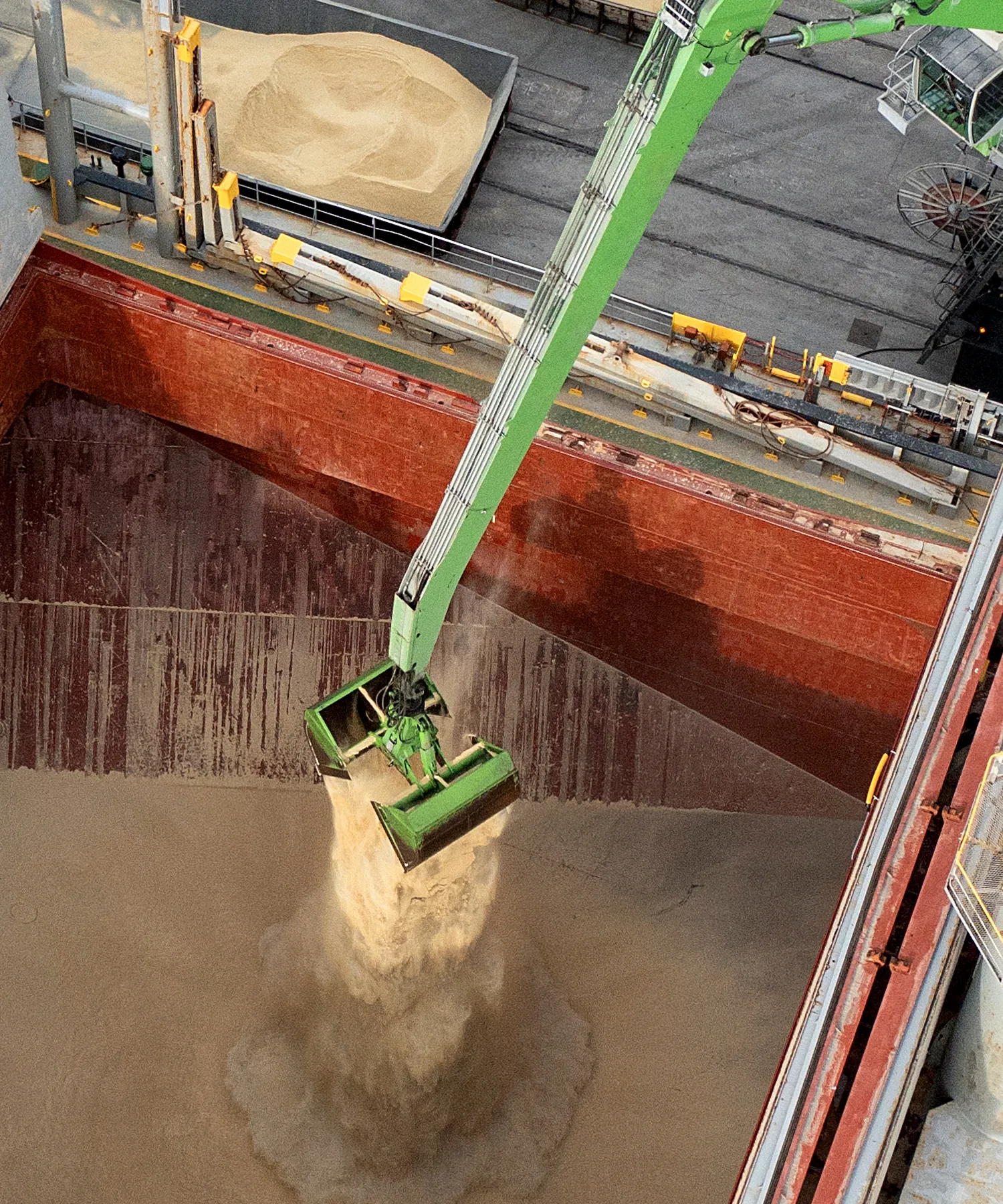 Loading grain